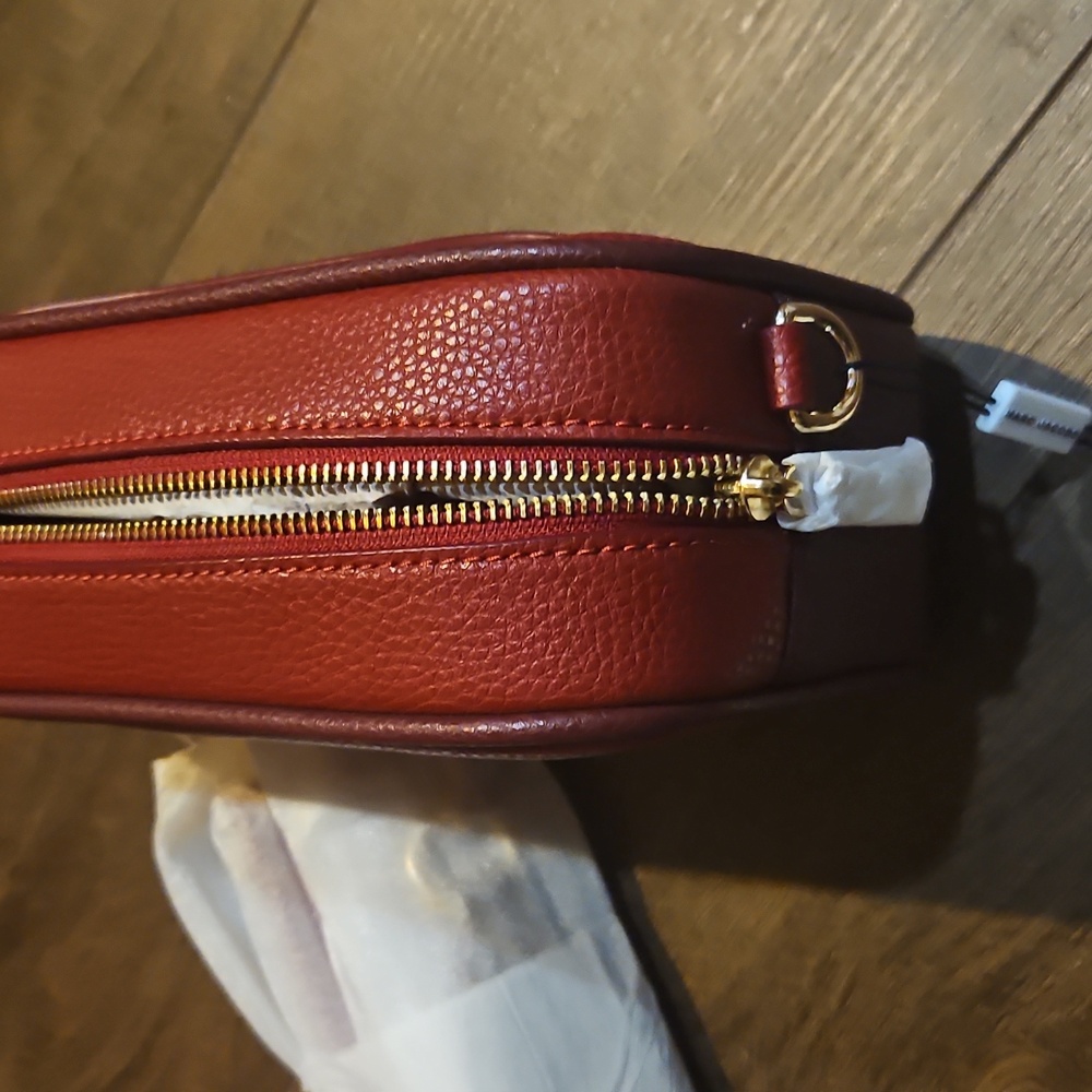 Marc Jacobs Bi Color Bold Flash Leather Camera Bag Red - Picture 16 of 16